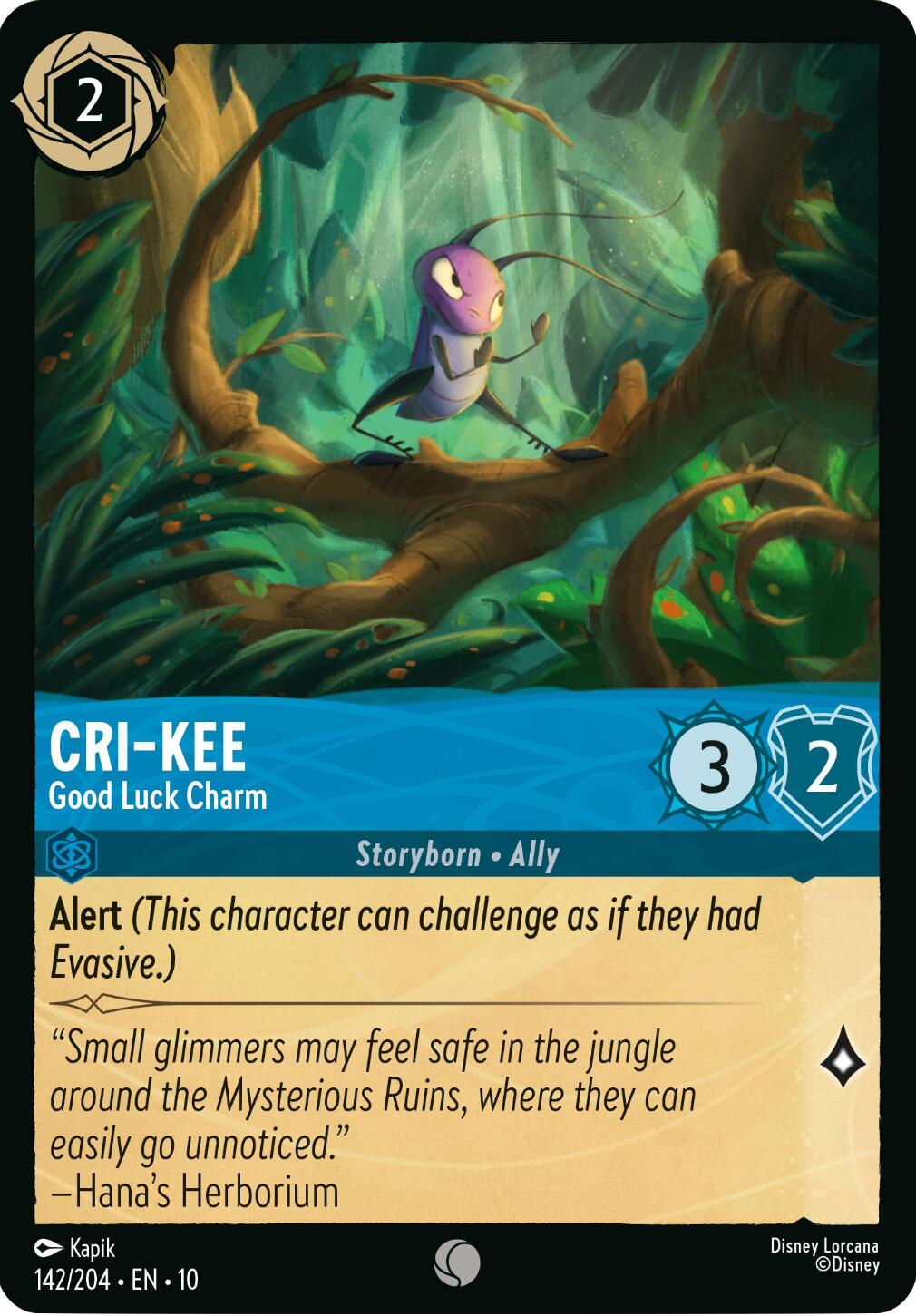 Cri - Kee - Good Luck Charm (142/204) [Whispers in the Well] - Card Brawlers