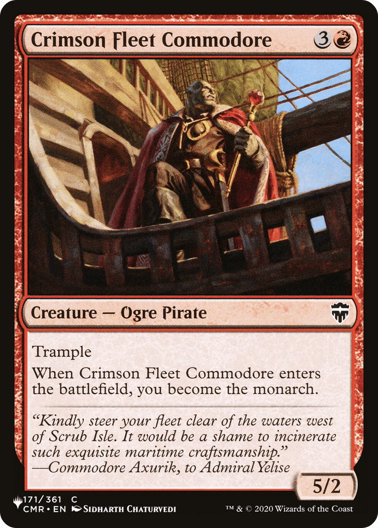 Crimson Fleet Commodore [The List] - Card Brawlers
