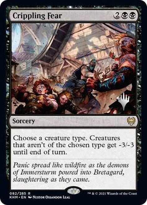 Crippling Fear (Promo Pack) [Kaldheim Promos] - Card Brawlers