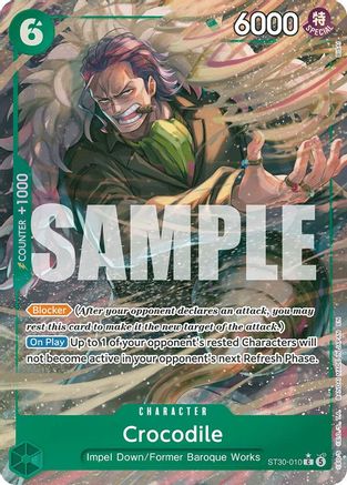 Crocodile (Full Art) (ST30-010) - Starter Deck EX: Luffy & Ace Foil - Card Brawlers