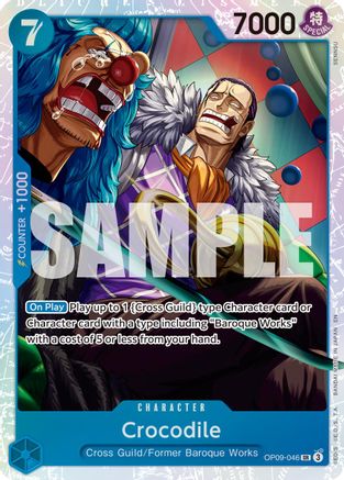 Crocodile - OP09-046 (Reprint) (OP09-046) - Premium Booster -The Best- Vol. 2 Foil - Card Brawlers