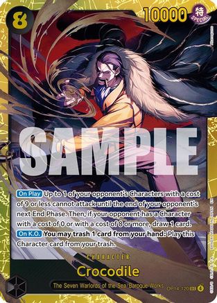 Crocodile - OP14-120 (OP14-120) - The Azure Sea's Seven Foil - Card Brawlers