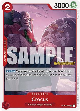 Crocus (OP12-003) - Legacy of the Master Release Event Cards - Card Brawlers