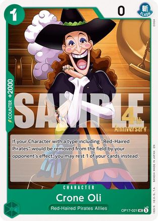 Crone Oil (OP17-021) - The World's Strongest Warriors Release Event Cards - Card Brawlers
