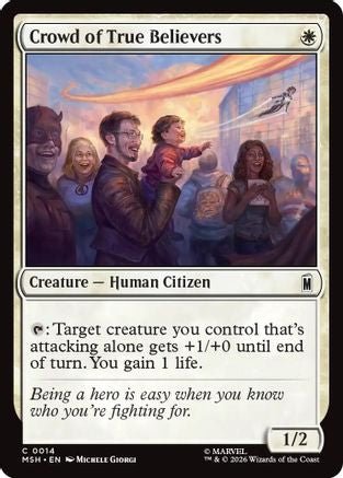 Crowd of True Believers (MSH-014) - Marvel Super Heroes - Card Brawlers