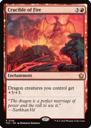 Crucible of Fire (FDC-148) - Commander: Foundations - Card Brawlers