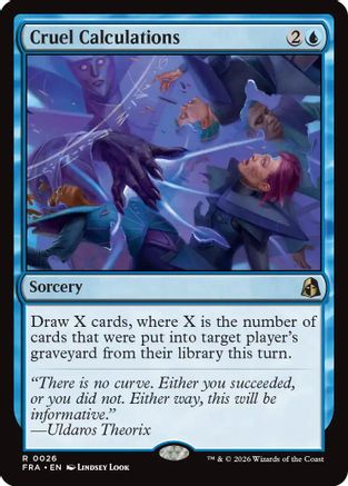 Cruel Calculations (FRA-026) - Reality Fracture Foil - Card Brawlers