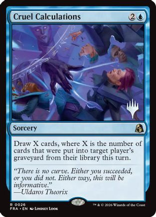 Cruel Calculations (PPFRA-026) - Promo Pack: Reality Fracture Foil - Card Brawlers