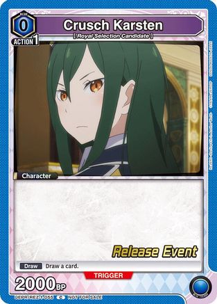 Crusch Karsten (055) (UEPR/REZ-1-055) - UE24BT ReZERO Starting Life in Another World Release Event Cards - Card Brawlers