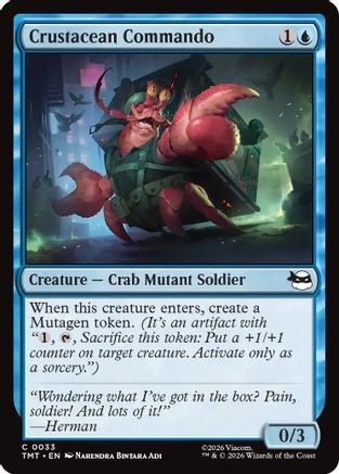 Crustacean Commando (TMT-033) - Teenage Mutant Ninja Turtles Foil - Card Brawlers
