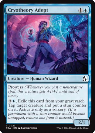 Cryotheory Adept (FRA-027) - Reality Fracture - Card Brawlers