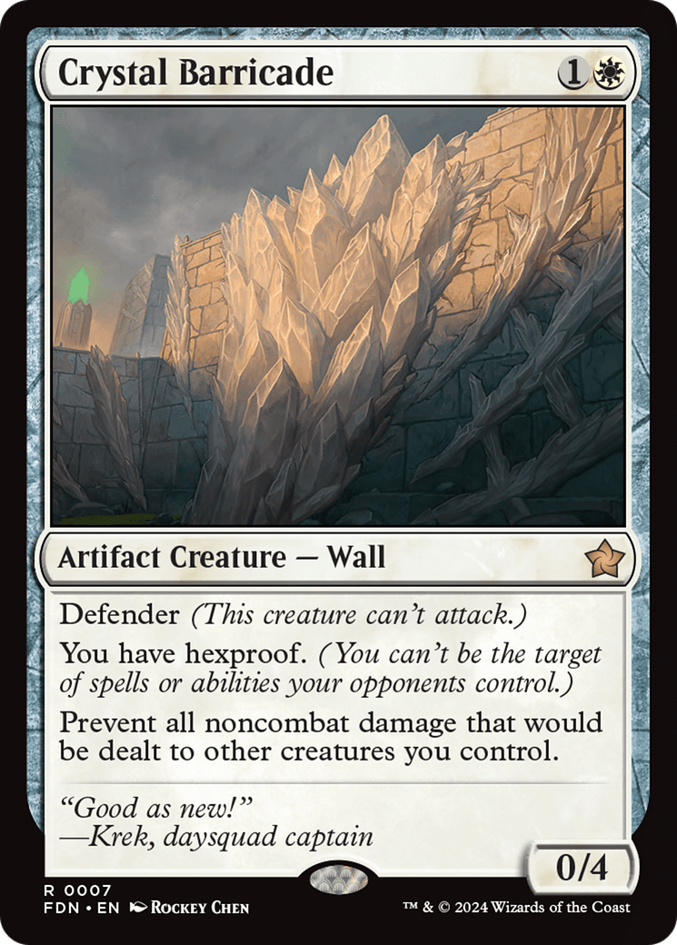 Crystal Barricade [Foundations] - Card Brawlers