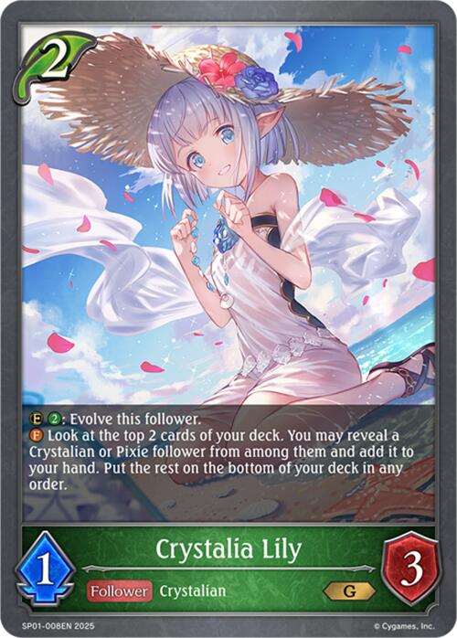 Crystalia Lily (SP01 - 008EN) [Seaside Memories] - Card Brawlers