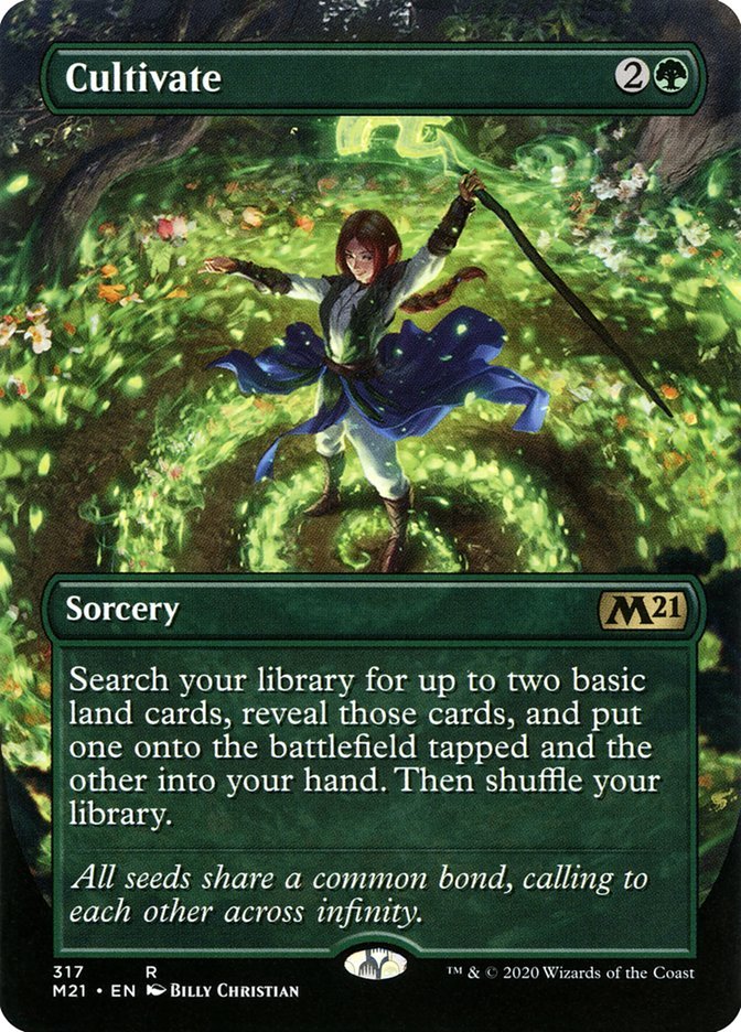 Cultivate (Borderless Alternate Art) [Core Set 2021] - Card Brawlers