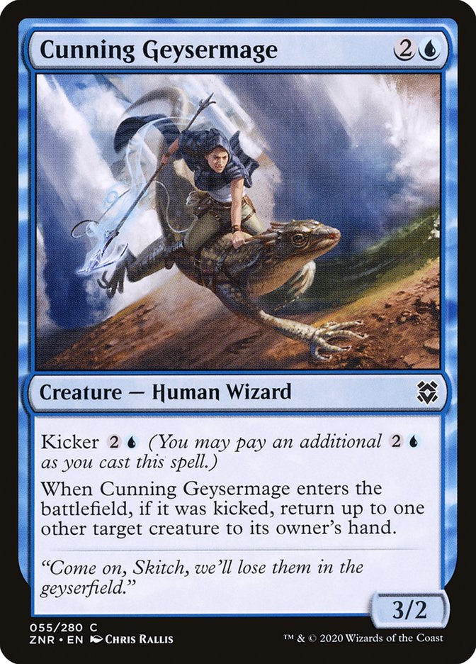 Cunning Geysermage [Zendikar Rising] - Card Brawlers