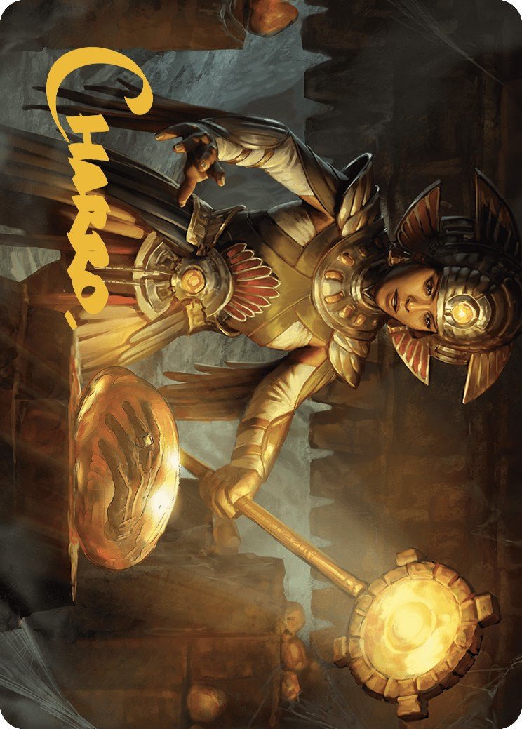 Curator of Sun's Creation Art Card (Gold - Stamped Signature) [The Lost Caverns of Ixalan Art Series] - Card Brawlers