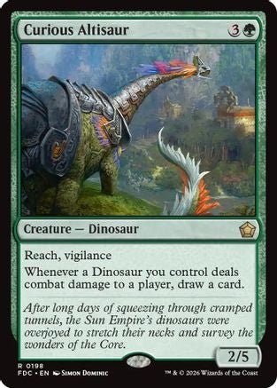 Curious Altisaur (FDC-198) - Commander: Foundations - Card Brawlers