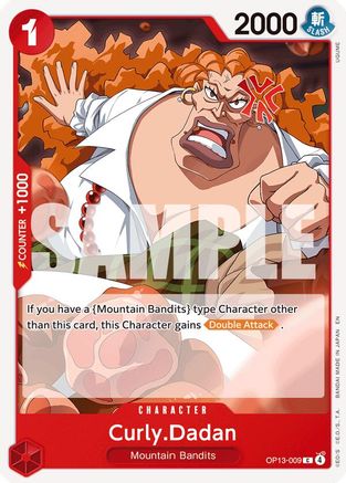 Curly.Dadan (OP13-009) - Carrying On His Will - Card Brawlers