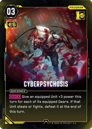 Cyberpsychosis (067) - Welcome to Night City Retail - Card Brawlers