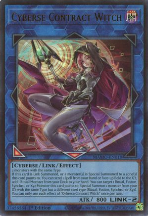 Cyberse Contract Witch (MAMO-EN018) - Magnificent Monsters 1st Edition - Card Brawlers