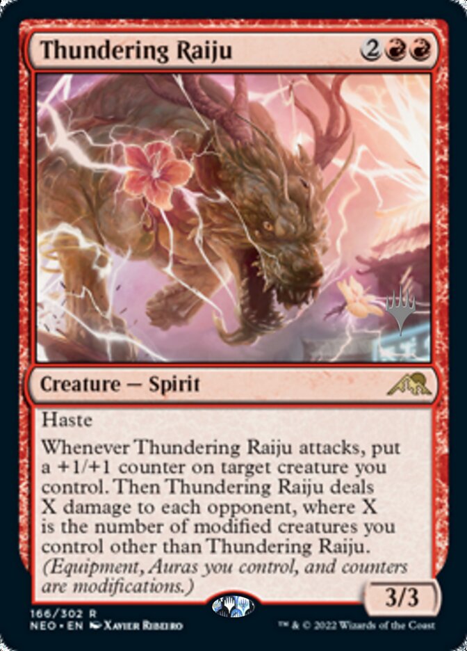 Thundering Raiju (Promo Pack) [Kamigawa: Neon Dynasty Promos] - Magic: The Gathering - Card Brawlers | Quebec | Canada |