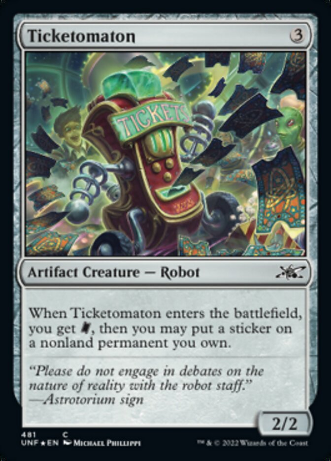 Ticketomaton (Galaxy Foil) [Unfinity] - Magic: The Gathering - Card Brawlers | Quebec | Canada |