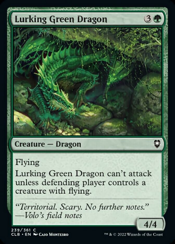 Lurking Green Dragon [Commander Legends: Battle for Baldur's Gate] - Magic: The Gathering - Card Brawlers | Quebec | Canada |