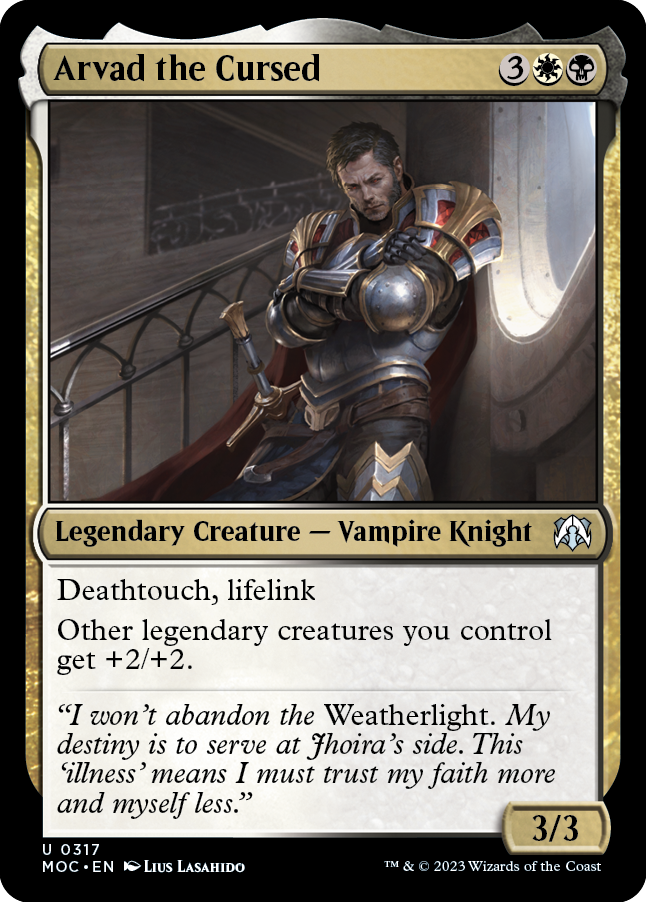 Arvad the Cursed [March of the Machine Commander] - Magic: The Gathering - Card Brawlers | Quebec | Canada |