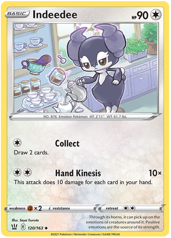 Indeedee (120/163) [Sword & Shield: Battle Styles] - Pokémon - Card Brawlers | Quebec | Canada |