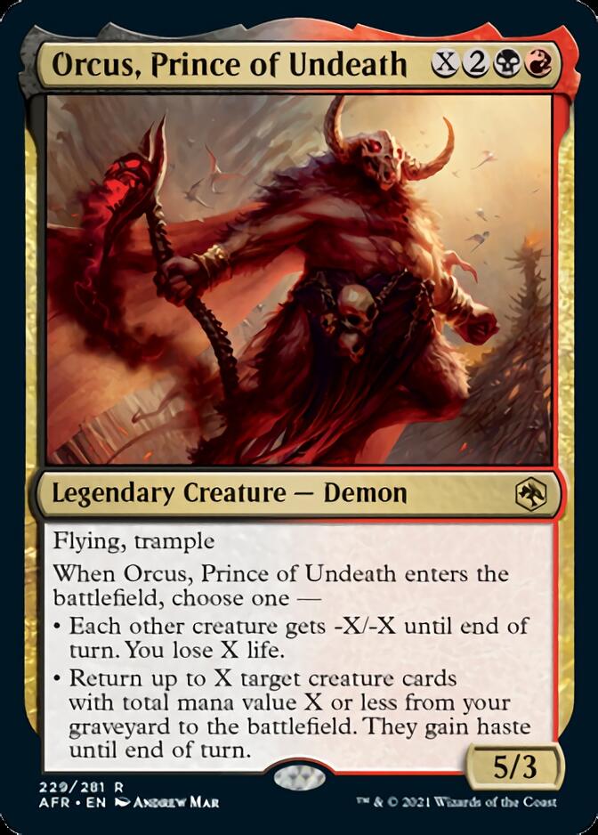 Orcus, Prince of Undeath [Dungeons & Dragons: Adventures in the Forgotten Realms] - Magic: The Gathering - Card Brawlers | Quebec | Canada |