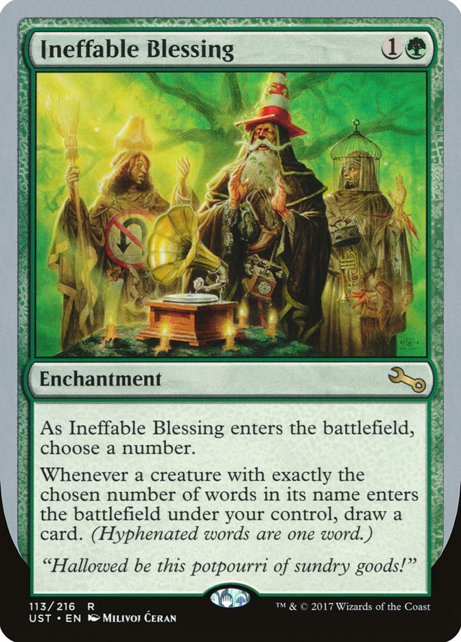 Ineffable Blessing ("choose a number") [Unstable] - Magic: The Gathering - Card Brawlers | Quebec | Canada |