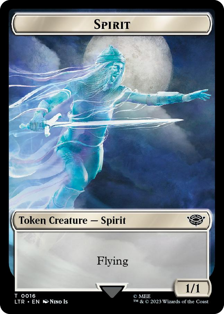 Spirit // Food (0023) Double-Sided Token (Surge Foil) [The Lord of the Rings: Tales of Middle-Earth Tokens] - Magic: The Gathering - Card Brawlers | Quebec | Canada |