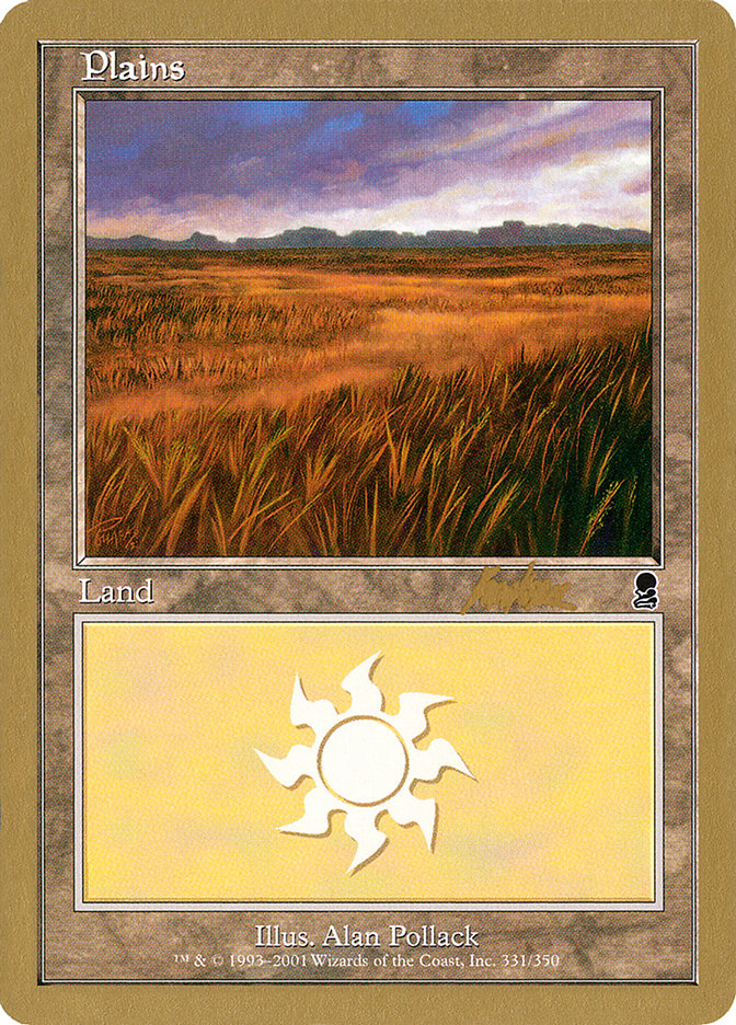 Plains (bk331a) (Brian Kibler) [World Championship Decks 2002] - Magic: The Gathering - Card Brawlers | Quebec | Canada |