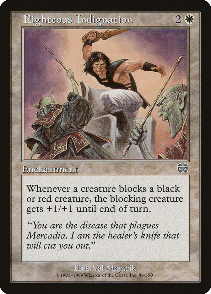 Righteous Indignation [Mercadian Masques] - Magic: The Gathering - Card Brawlers | Quebec | Canada |