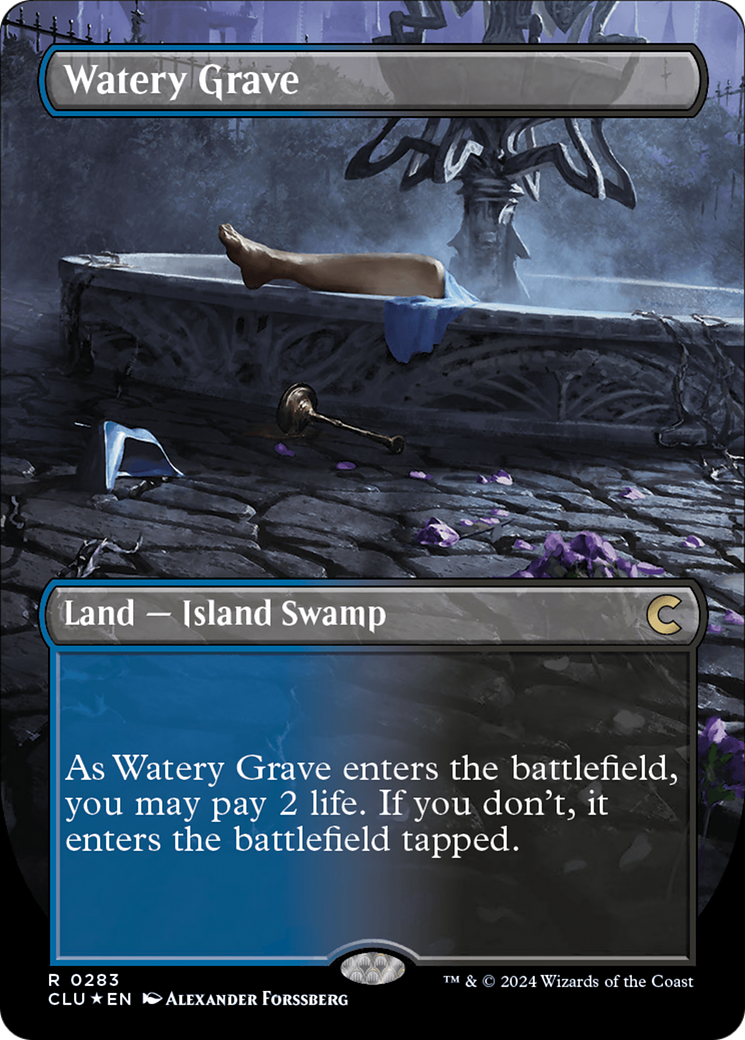 Watery Grave (Borderless) [Ravnica: Clue Edition] - Magic: The Gathering - Card Brawlers | Quebec | Canada |