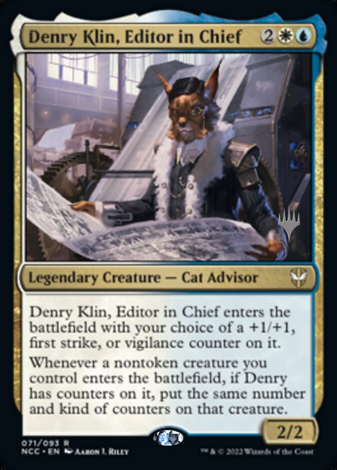 Denry Klin, Editor in Chief (Promo Pack) [Streets of New Capenna Commander Promos] - Magic: The Gathering - Card Brawlers | Quebec | Canada |