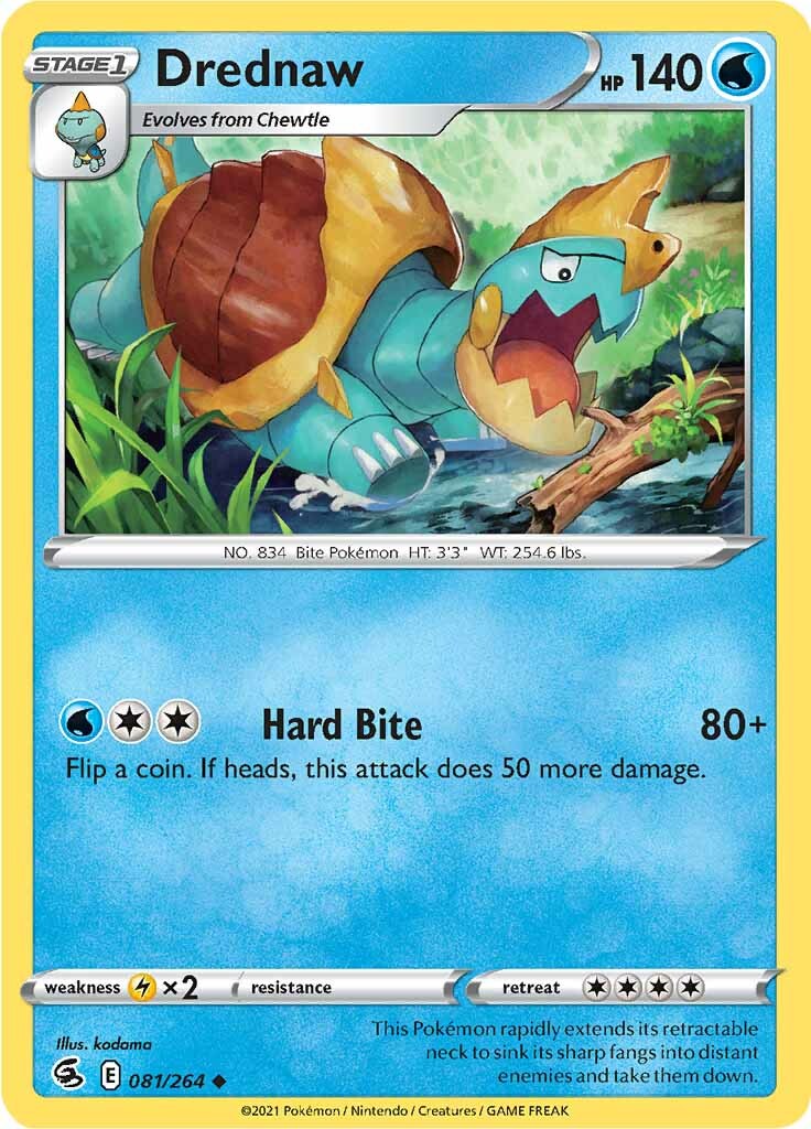 Drednaw (081/264) [Sword & Shield: Fusion Strike] - Pokémon - Card Brawlers | Quebec | Canada |