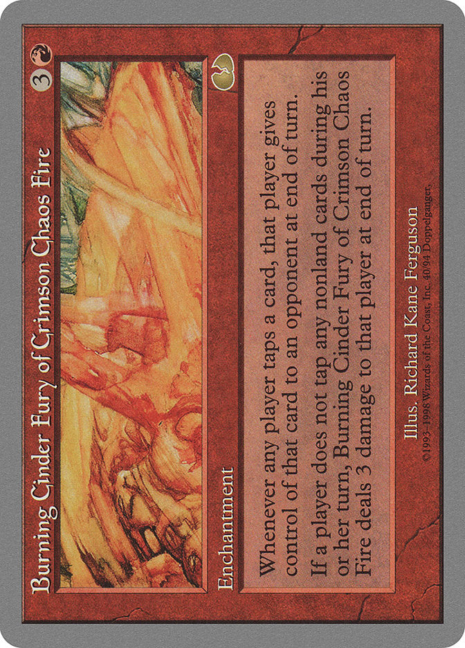 Burning Cinder Fury of Crimson Chaos Fire [Unglued] - Magic: The Gathering - Card Brawlers | Quebec | Canada |