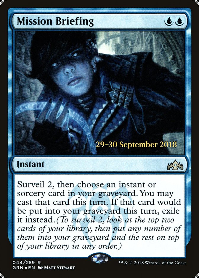 Mission Briefing [Guilds of Ravnica Prerelease Promos] - Magic: The Gathering - Card Brawlers | Quebec | Canada |