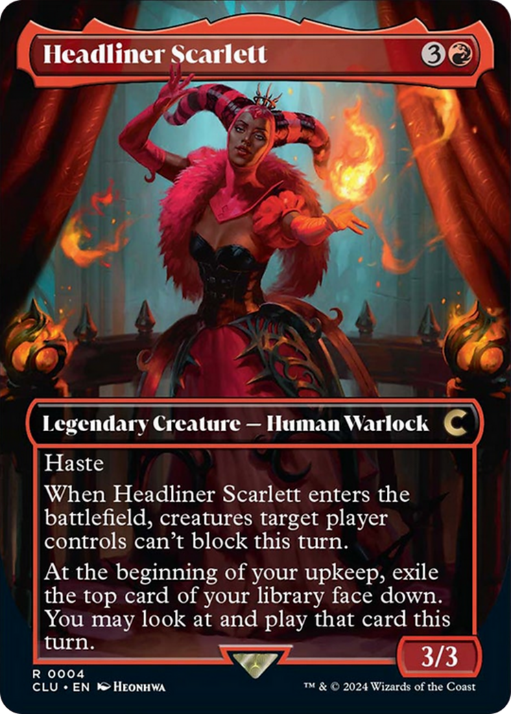 Headliner Scarlett (Borderless) [Ravnica: Clue Edition] - Magic: The Gathering - Card Brawlers | Quebec | Canada |