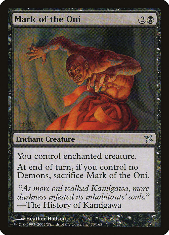 Mark of the Oni [Betrayers of Kamigawa] - Magic: The Gathering - Card Brawlers | Quebec | Canada |