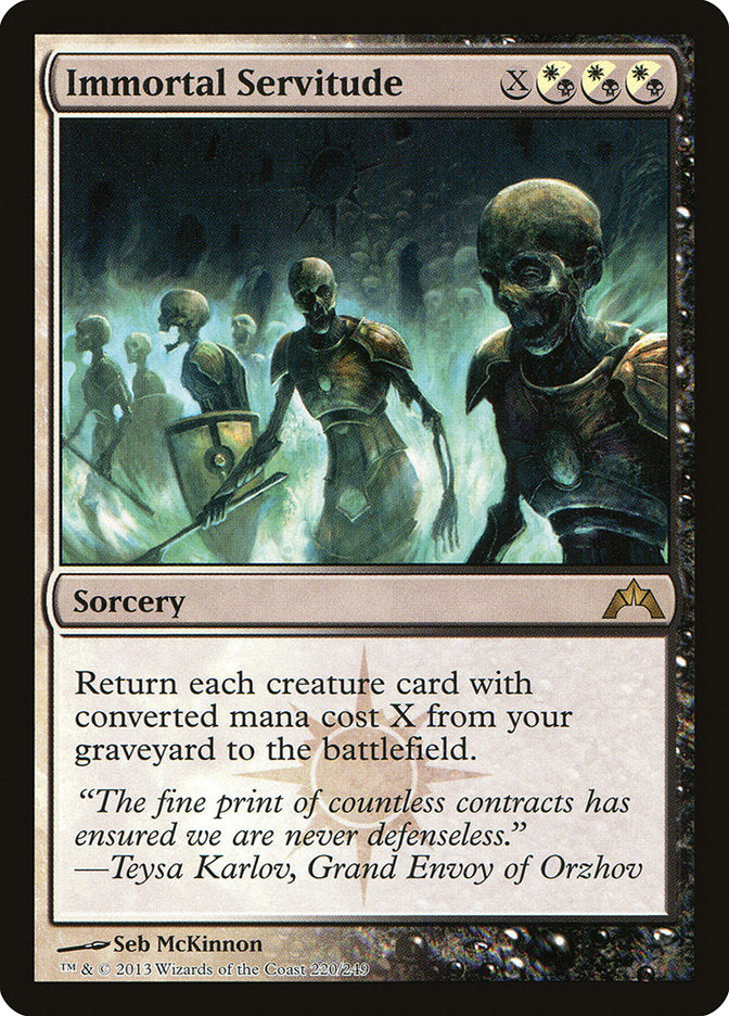 Immortal Servitude [Gatecrash] - Magic: The Gathering - Card Brawlers | Quebec | Canada |