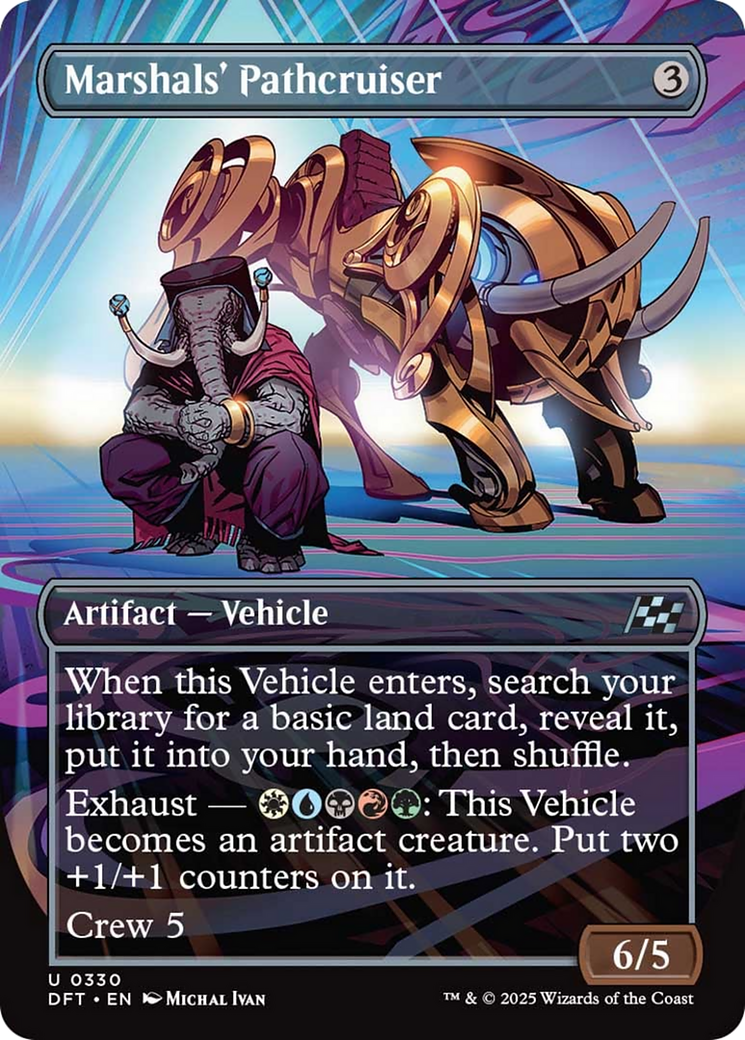 Marshals' Pathcruiser (Borderless) [Aetherdrift] - Magic: The Gathering - Card Brawlers | Quebec | Canada |