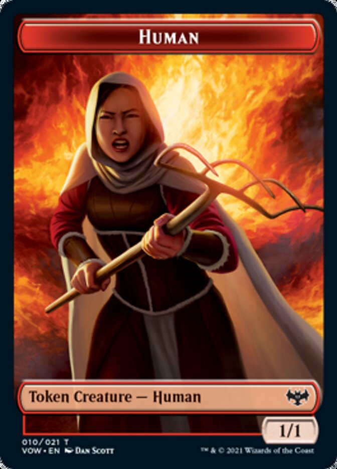 Copy // Human (010) Double-Sided Token [Innistrad: Crimson Vow Tokens] - Magic: The Gathering - Card Brawlers | Quebec | Canada |