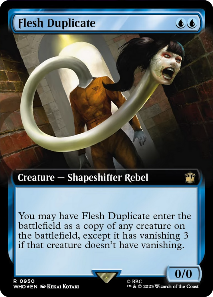Flesh Duplicate (Extended Art) (Surge Foil) [Doctor Who] - Magic: The Gathering - Card Brawlers | Quebec | Canada |