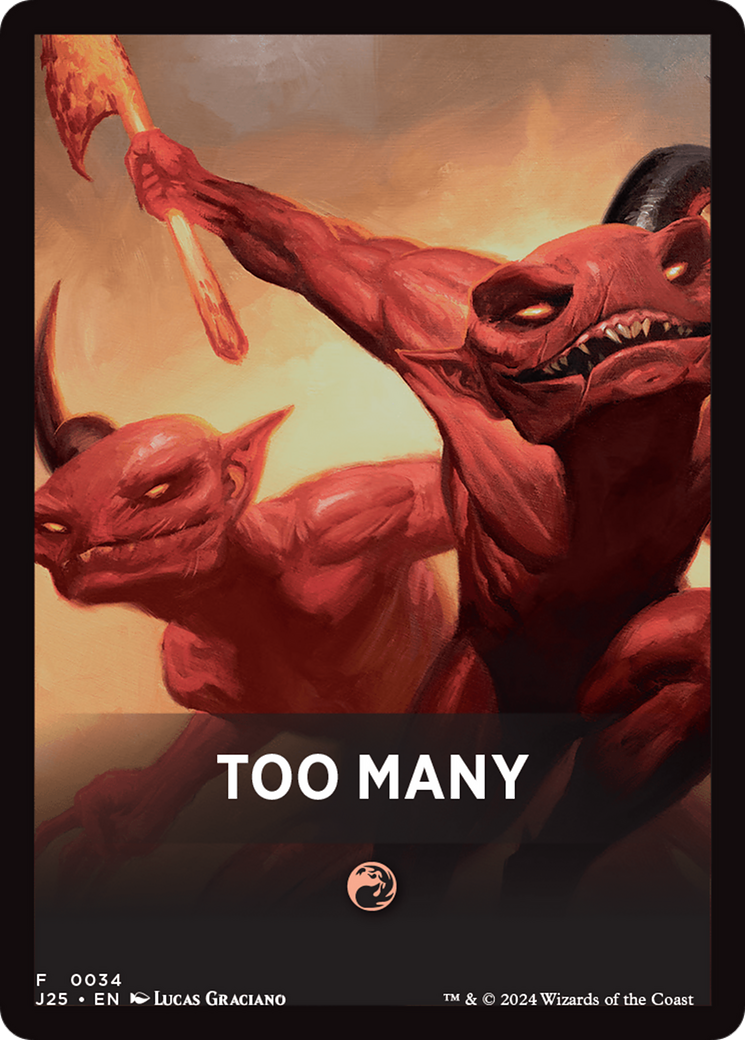 Too Many Theme Card [Foundations Jumpstart Front Cards] - Magic: The Gathering - Card Brawlers | Quebec | Canada |