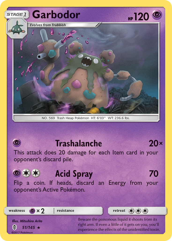 Garbodor (51/145) [Sun & Moon: Guardians Rising] - Pokémon - Card Brawlers | Quebec | Canada |