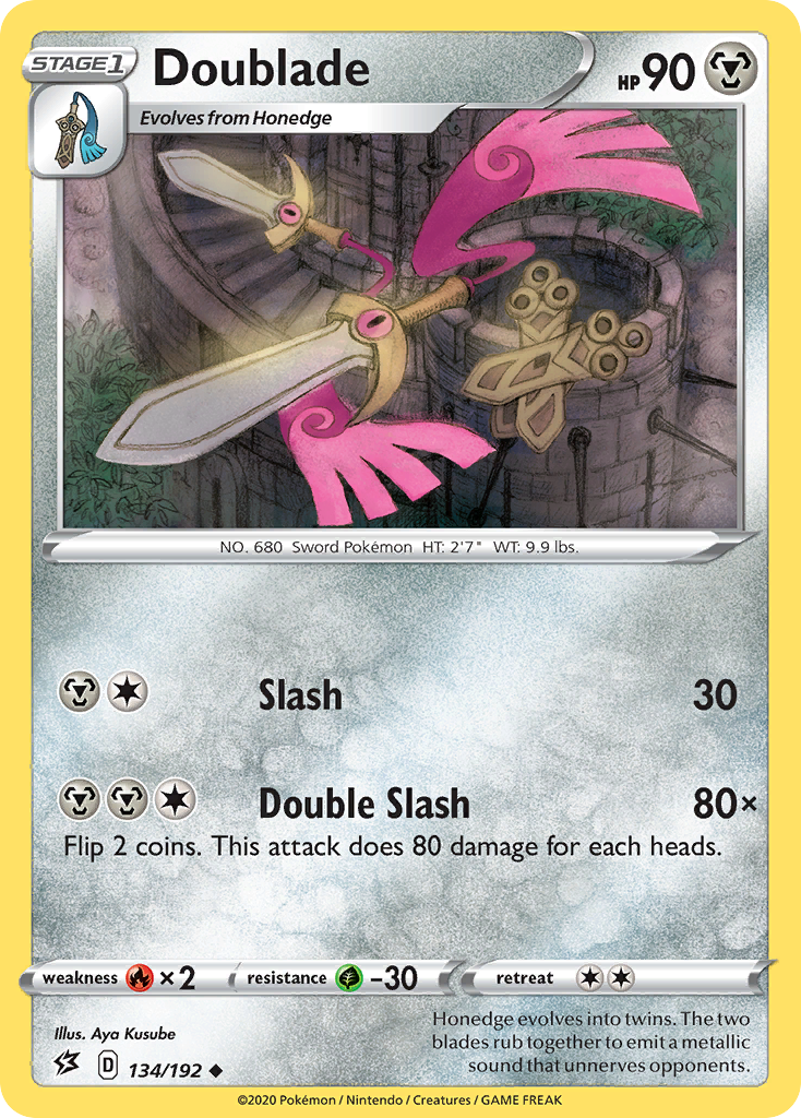 Doublade (134/192) [Sword & Shield: Rebel Clash] - Pokémon - Card Brawlers | Quebec | Canada |