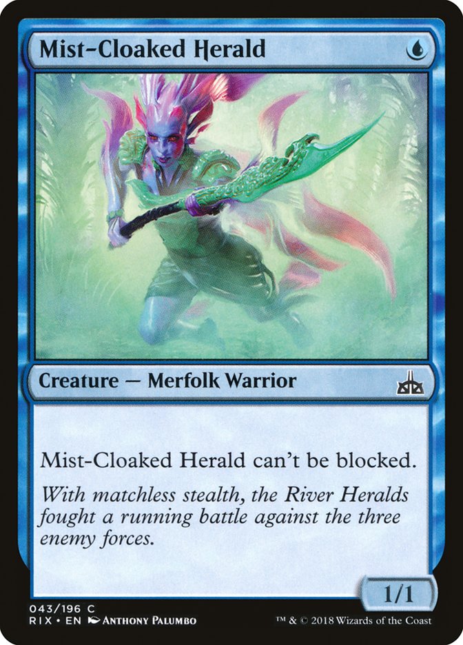 Mist-Cloaked Herald [Rivals of Ixalan] - Magic: The Gathering - Card Brawlers | Quebec | Canada |