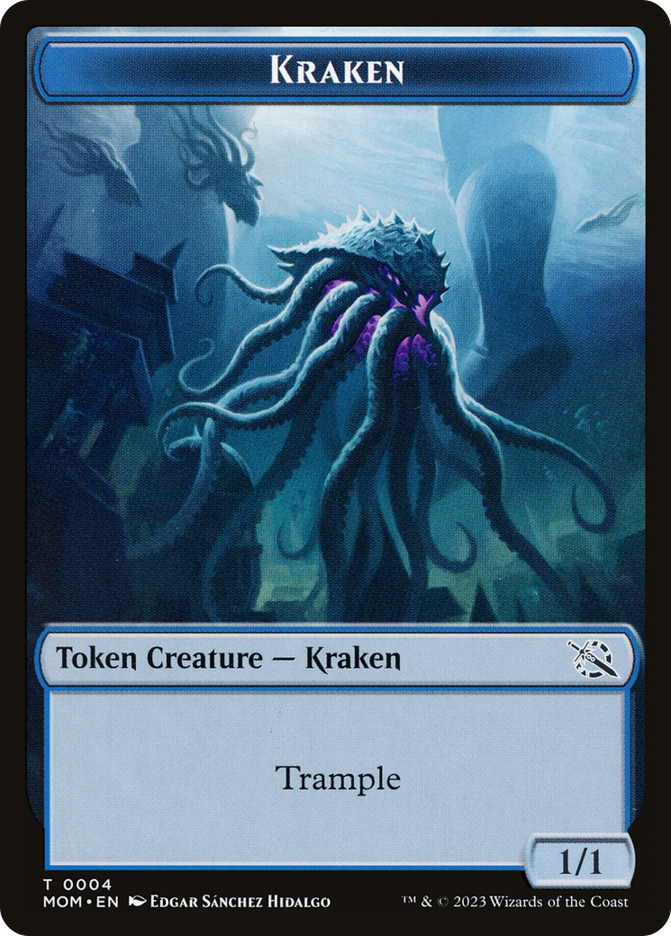 Soldier // Kraken Double-Sided Token [March of the Machine Tokens] - Magic: The Gathering - Card Brawlers | Quebec | Canada |